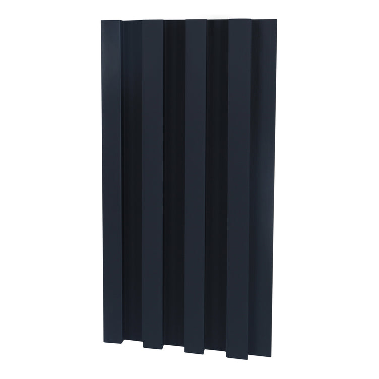Black Slat wood panelling for walls and ceiling